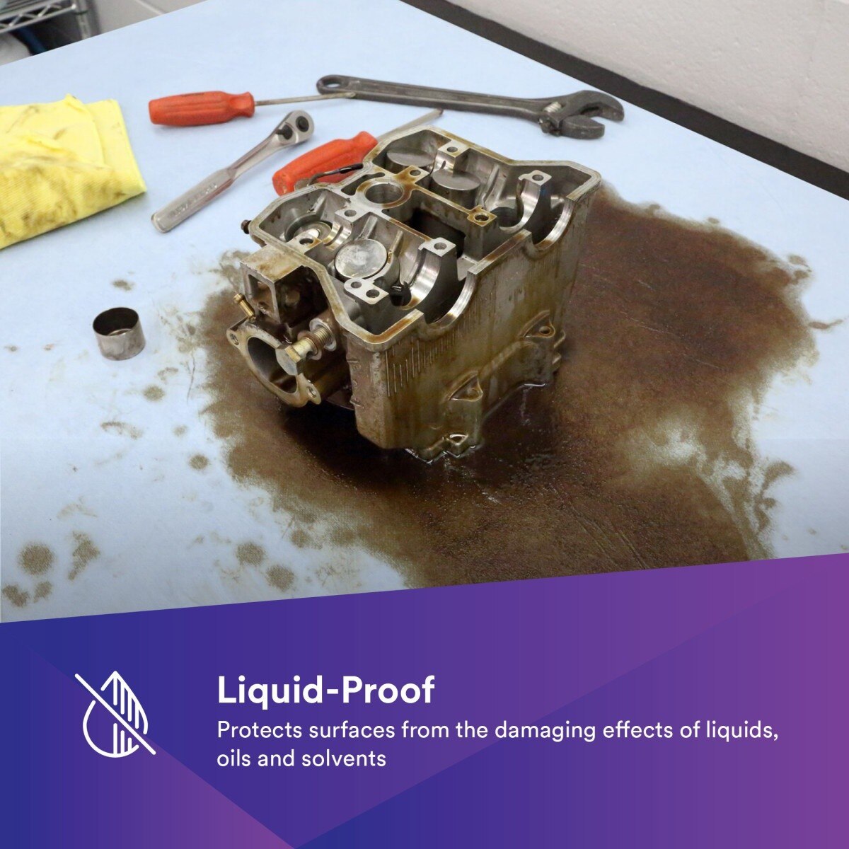 3M 36876 Self-Stick Liquid Protection Fabric Blue 4 in x 300 ft per Roll (7100169348) (6 Pack) - 7