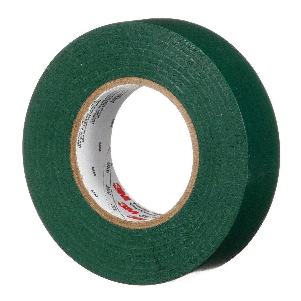3M 165 Temflex Multi-Purpose Vinyl Electrical Tape, Green, 3/4 in x 60 ft, 6 mil, 600 V, PVC, Flame Retardant (165GR4A) (7100169430) (10 Rolls)  - (10Pack) - 5