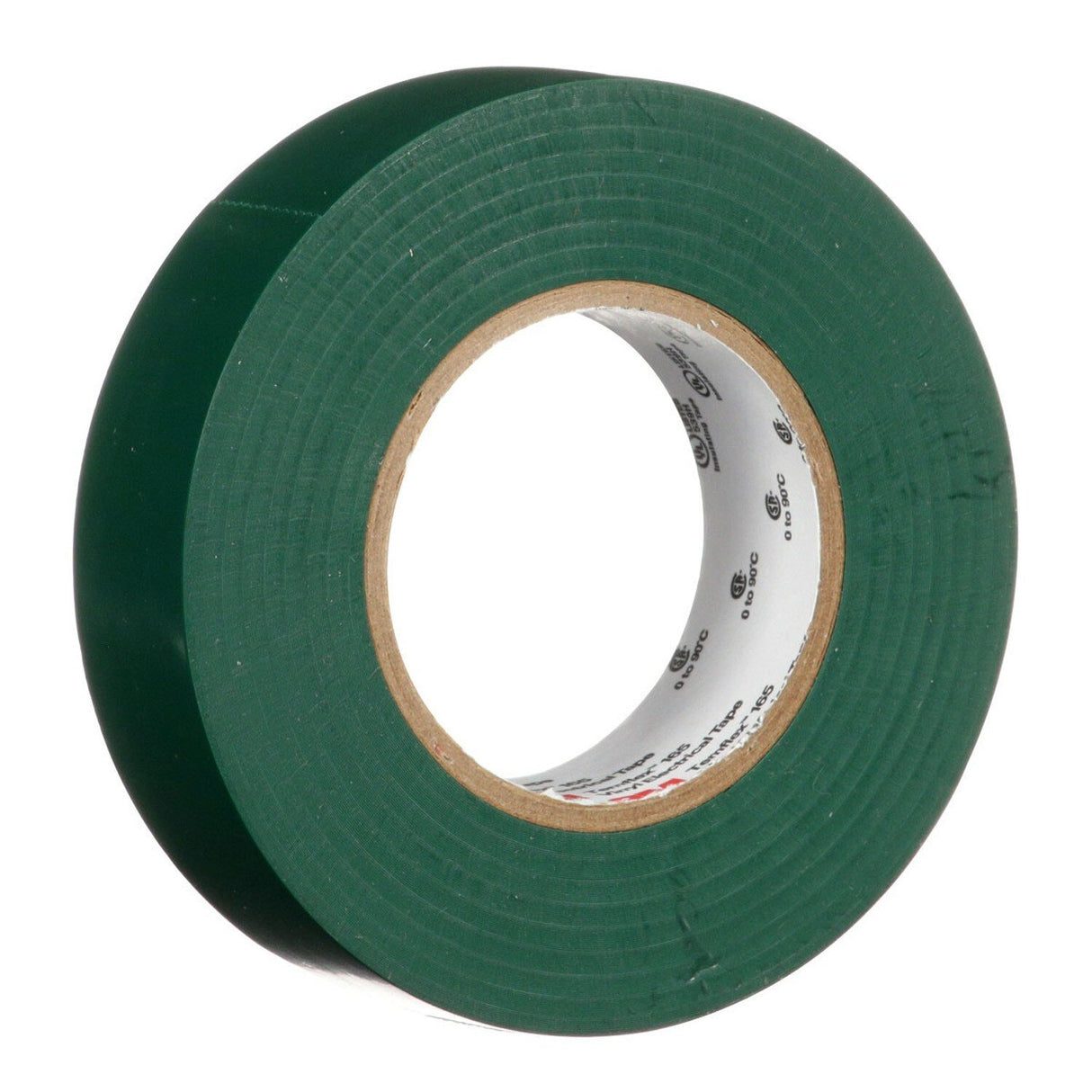 3M 165 Temflex Multi-Purpose Vinyl Electrical Tape, Green, 3/4 in x 60 ft, 6 mil, 600 V, PVC, Flame Retardant (165GR4A) (7100169430) (10 Rolls)  - (10Pack) - 6