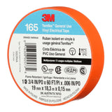 3M 165OR4A Temflex Multi-Purpose Vinyl Electrical Tape, Orange, 3/4 in x 60 ft, 6 mil (7100169433)  - (10 Pack) - 4