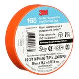 3M 165OR4A Temflex Multi-Purpose Vinyl Electrical Tape, Orange, 3/4 in x 60 ft, 6 mil (7100169433)  - (10 Pack) - 5