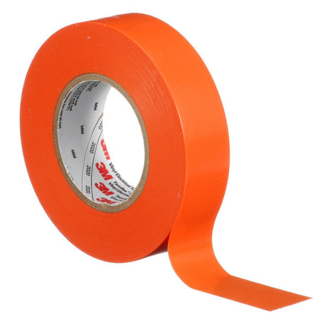 3M 165OR4A Temflex Multi-Purpose Vinyl Electrical Tape, Orange, 3/4 in x 60 ft, 6 mil (7100169433)  - (10 Pack) - 8