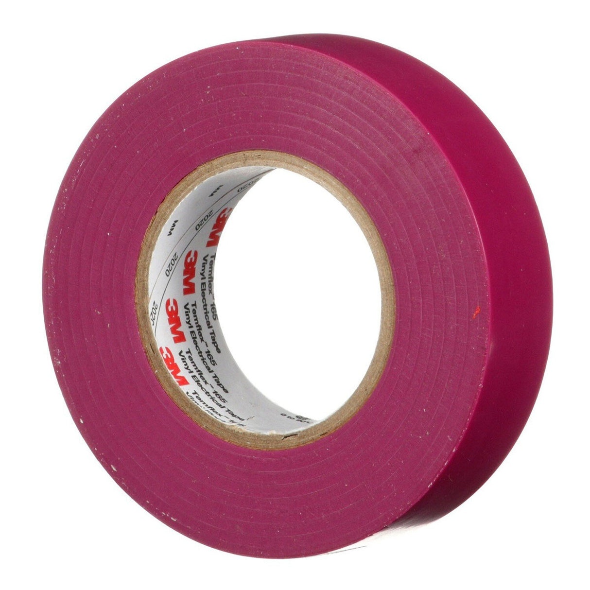 3M 165 Temflex Multi-Purpose Vinyl Electrical Tape, Purple, 3/4 in x 60 ft, 6 mil (165PR4A) (7100169434) (10 Roll Pack)  - (10Pack) - 2