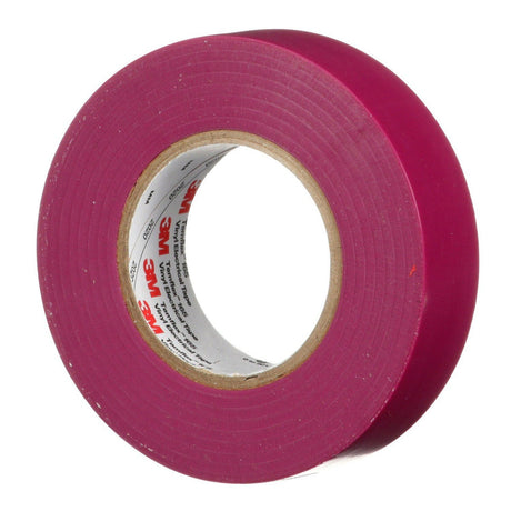3M 165 Temflex Multi-Purpose Vinyl Electrical Tape, Purple, 3/4 in x 60 ft, 6 mil (165PR4A) (7100169434) (10 Roll Pack)  - (10Pack) - 2