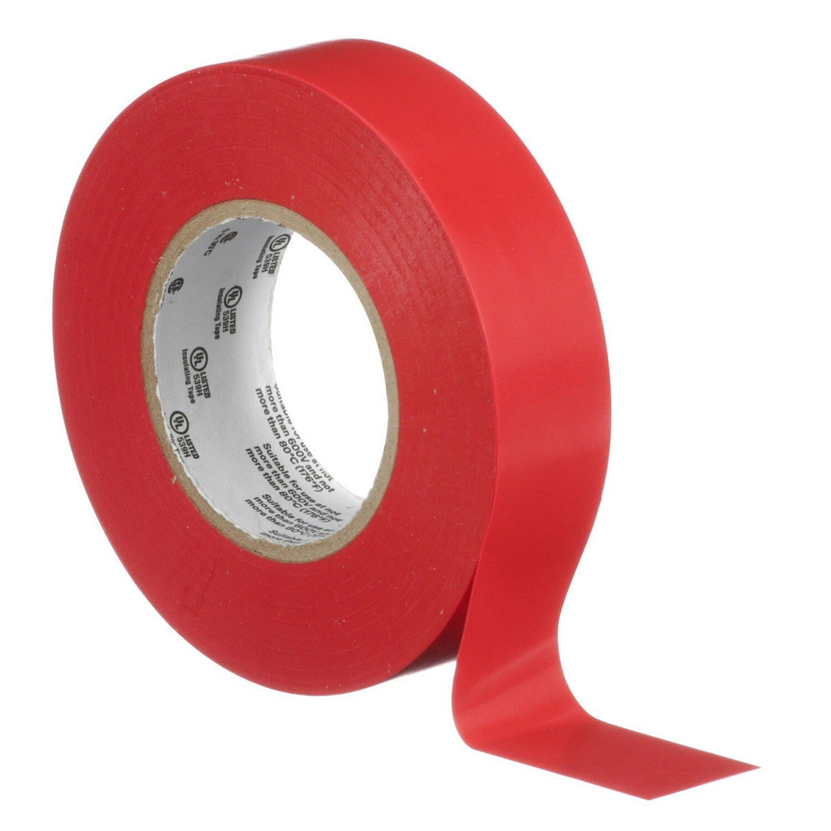 3M 165 Temflex Vinyl Electrical Tape, Red, 0.75 in x 60 ft, 6 mil, General Use, Flame Retardant (165RD4A) (7100169492) (10 Rolls/Pack)  - (10Pack) - 8