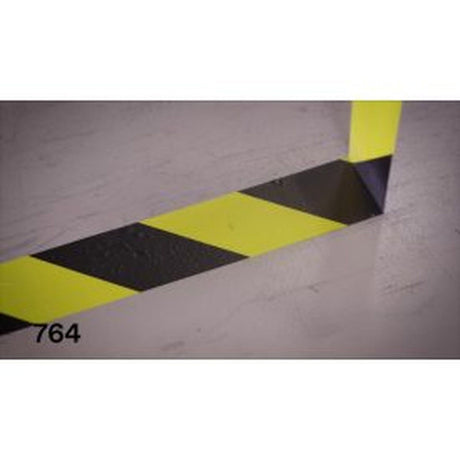3M 766 Safety Stripe Vinyl Tape, Black/Yellow, 2 in x 36 yd, 5 mil (766DC) (7100170131)  - (12Pack) - 10