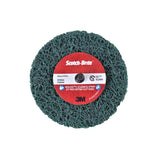 3M SB21555 Scotch-Brite Roloc+ Clean and Strip XT Pro Disc TR+ 4 in x 1/2 in Extra Course Green Rust Removal Weld Cleaning Prepping Metal Prior to Paint (7100173797) (10 Pack)