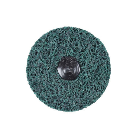 3M SB21555 Scotch-Brite Roloc+ Clean and Strip XT Pro Disc TR+ 4 in x 1/2 in Extra Course Green Rust Removal Weld Cleaning Prepping Metal Prior to Paint (7100173797) (10 Pack) - 2