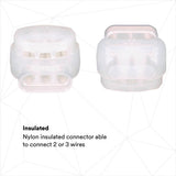3M 314U-POUCH Electrical IDC Insulation Displacement Connector, Pigtail, Self Stripping, White, 22-14 AWG (7100175087) (500 Pack) - 10