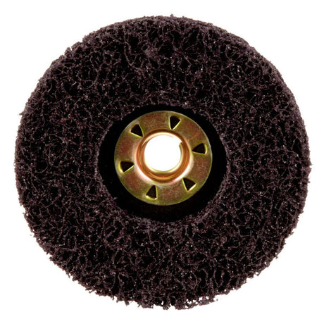 3M XO-DN Scotch-Brite Clean and Strip XT Pro TN Quick Change Disc, SiC Extra Coarse, Purple, 4-1/2 in x 5/8 in-11 (7100175464) (10 Pack) - 5