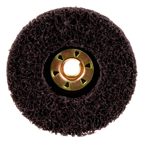 3M XO-DN Scotch-Brite Clean and Strip XT Pro TN Quick Change Disc, SiC Extra Coarse, Purple, 4-1/2 in x 5/8 in-11 (7100175464) (10 Pack) - 5