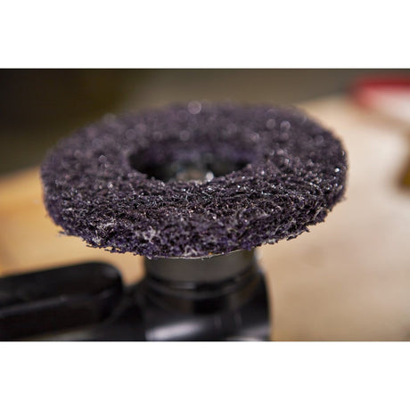 3M XO-DN Scotch-Brite Clean and Strip XT Pro TN Quick Change Disc, SiC Extra Coarse, Purple, 4-1/2 in x 5/8 in-11 (7100175464) (10 Pack) - 6