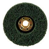 3M XC-DN Scotch-Brite Clean and Strip XT Pro Extra Cut TN Quick Change Disc, A/O XCRS, Green, 4-1/2 in x 5/8 in-11 (7100175465) (10 Pack) - 5