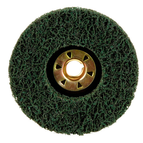 3M XC-DN Scotch-Brite Clean and Strip XT Pro Extra Cut TN Quick Change Disc, A/O XCRS, Green, 4-1/2 in x 5/8 in-11 (7100175465) (10 Pack) - 5