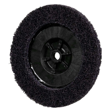 3M XO-DC Scotch-Brite Clean and Strip XT Pro Disc, SiC Extra Coarse, Purple, 7 in x 5/8"-11, Type 27 (7100175474) (5 Pack) - 5