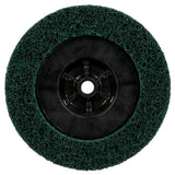 3M XC-DC Scotch-Brite Clean and Strip XT Pro Extra Cut Disc, A/O Extra Coarse, Green, 7 in x 5/8 in-11, Type 27 (7100175493) (5 Pack) - 3