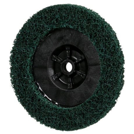 3M XC-DC Scotch-Brite Clean and Strip XT Pro Extra Cut Disc, A/O Extra Coarse, Green, 7 in x 5/8 in-11, Type 27 (7100175493) (5 Pack) - 4