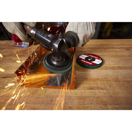 3M XC-DC Scotch-Brite Clean and Strip XT Pro Extra Cut Disc, A/O Extra Coarse, Green, 7 in x 7/8 in, Type 27 (7100175508) (5 Pack) - 6