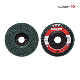 3M XC-DC Scotch-Brite Clean and Strip XT Pro Extra Cut Disc, A/O Extra Coarse, Green, 4-1/2 in x 7/8 in, Type 27 (7100175515) (10 Pack) - 4