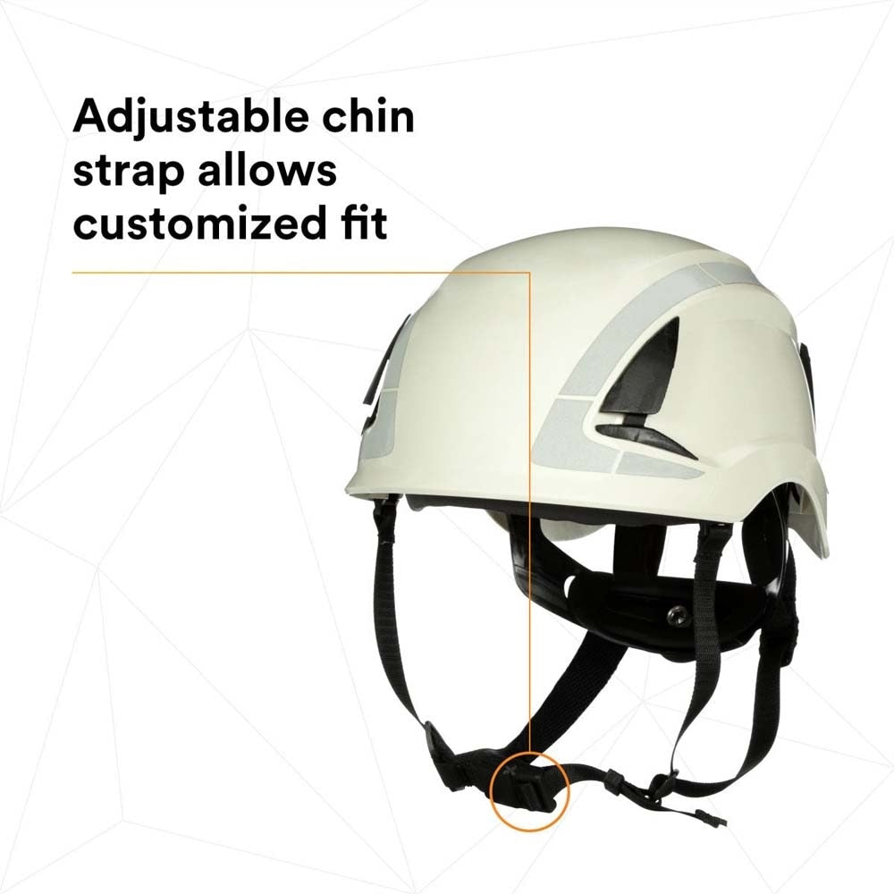 3M 7100175554 X5001X-ANSI SecureFit Safety Helmet, White (4 Pack) - 5
