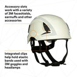 3M 7100175554 X5001X-ANSI SecureFit Safety Helmet, White - 6