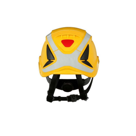 3M X5002X-ANSI SecureFit Safety Helmet, Non-Vented Climbing Style with 6-Point Suspension, Yellow (7100175555) - 3