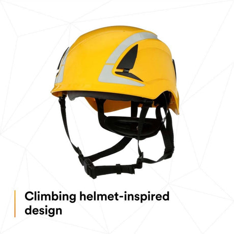 3M X5002X-ANSI SecureFit Safety Helmet, Non-Vented Climbing Style with 6-Point Suspension, Yellow (7100175555) - 5