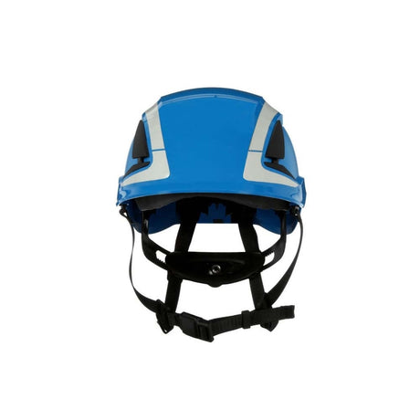 3M X5003X-ANSI SecureFit X5000 Non-Vented Safety Helmet with 6-Point Ratchet Suspension and Scotchlite Reflective Material, Blue (7100175556) - 2
