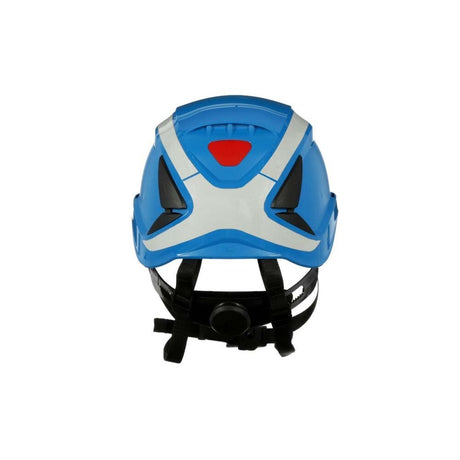 3M X5003X-ANSI SecureFit X5000 Non-Vented Safety Helmet with 6-Point Ratchet Suspension and Scotchlite Reflective Material, Blue (7100175556) - 3