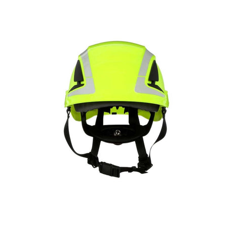 3M X5014X-ANSI SecureFit X5000 Non-Vented Safety Helmet with 6-Point Ratchet Suspension and Scotchlite Reflective, Hi-Visibility Green (7100175561) - 2