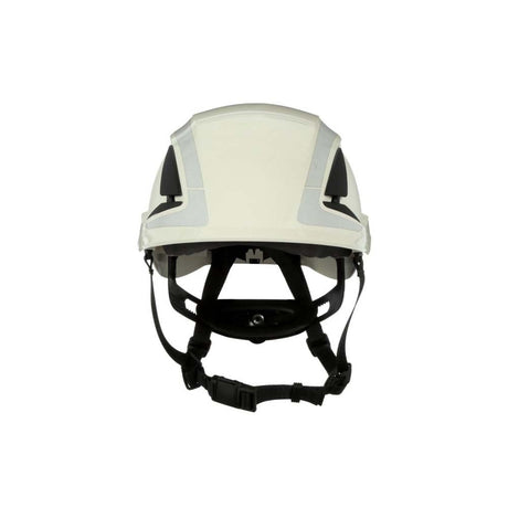 3M X5001VX-ANSI SecureFit X5000 Safety Helmet, Vented ABS Shell with 6-Point Ratchet Suspension and Scotchlite Reflective, White (7100175562) (4 Pack) - 2