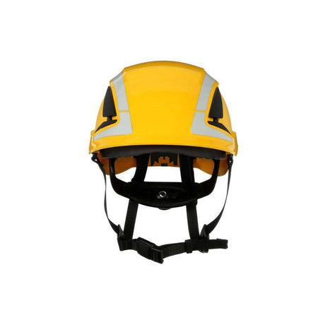 3M X5002VX-ANSI SecureFit Safety Helmet, Climbing-Style, 6-Point Suspension, Vented with Scotchlite Reflective, Yellow, (7100175563)
