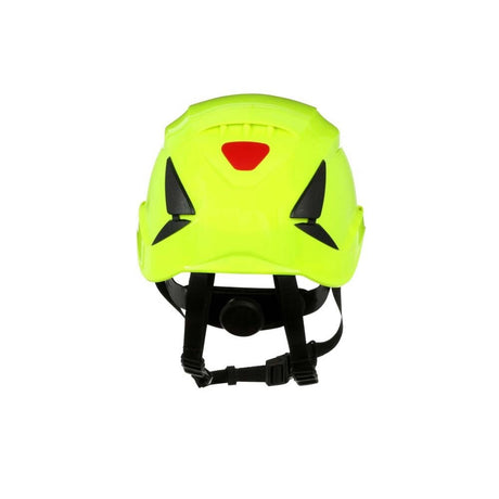 3M X5014VX-ANSI SecureFit Safety Helmet, Vented Climbing-Style with 6-Point Suspension and Scotchlite Reflective, Hi-Visibility Green (7100175569)  - (4 Pack) - 3