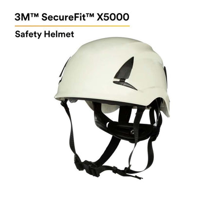 3M X5001-ANSI SecureFit Safety Helmet, Non-Vented ABS Shell, White (7100175570)  - (10Pack) - 2