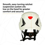 3M X5001-ANSI SecureFit Safety Helmet, Non-Vented ABS Shell, White (7100175570)  - (10Pack) - 6