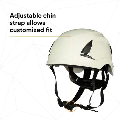 3M X5001-ANSI SecureFit Safety Helmet, Non-Vented ABS Shell, White (7100175570)  - (10Pack) - 9
