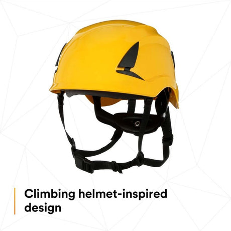 3M X5002-ANSI SecureFit Safety Helmet, Climbing Style, 6-Point Suspension, Non-Vented, Yellow, (7100175571) - 6