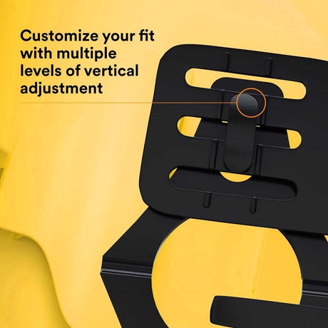 3M X5002-ANSI SecureFit Safety Helmet, Climbing Style, 6-Point Suspension, Non-Vented, Yellow, (7100175571) - 10