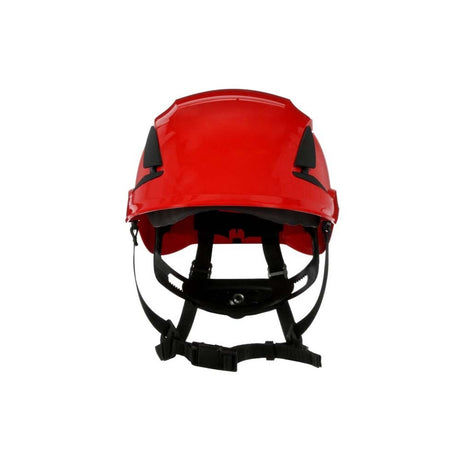 3M X5005-ANSI SecureFit Safety Helmet, Non-Vented, Red, Climbing Style with 6-Point Suspension (7100175574) - 2
