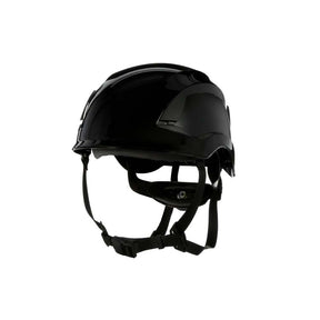 3M X5012-ANSI SecureFit X5000 Series Safety Helmet, Non-Vented, Black, 6-Point Ratchet Suspension (7100175576)