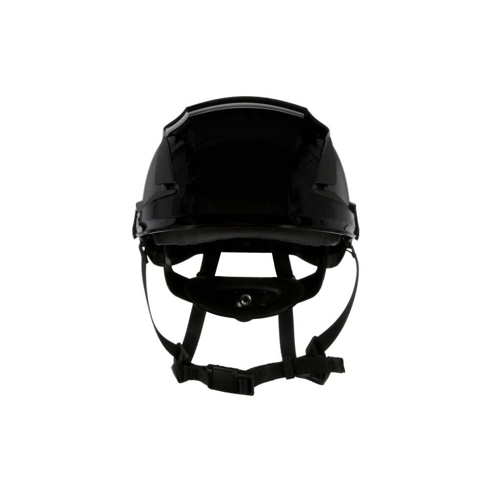 3M X5012-ANSI SecureFit X5000 Series Safety Helmet, Non-Vented, Black, 6-Point Ratchet Suspension (7100175576)  - (10Pack) - 3