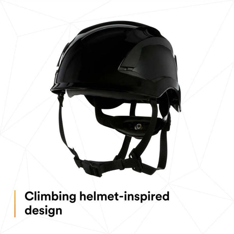 3M X5012-ANSI SecureFit X5000 Series Safety Helmet, Non-Vented, Black, 6-Point Ratchet Suspension (7100175576) - 6