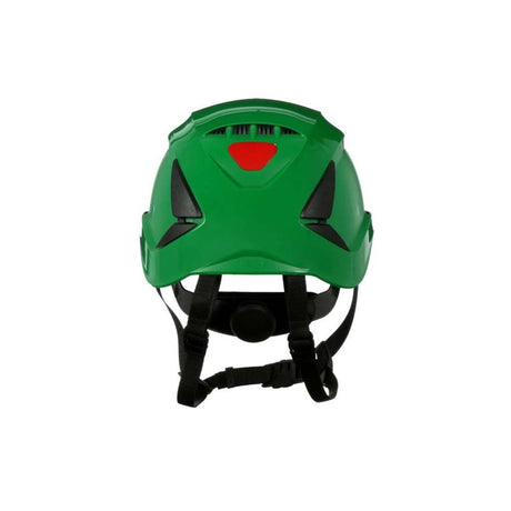 3M X5004V-ANSI SecureFit Safety Helmet, Vented Green with 6-Point Ratchet Suspension for Construction (7100175581) - 3