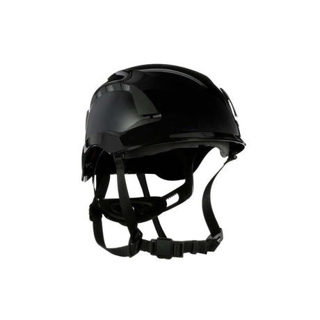 3M X5012V-ANSI SecureFit X5000 Series Safety Helmet, Vented, Black, 6-Point Ratchet Suspension (7100175584)