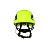 3M X5014V-ANSI SecureFit Safety Helmet, Vented, High Visibility Green, 6-Point Suspension (7100175585) - 2