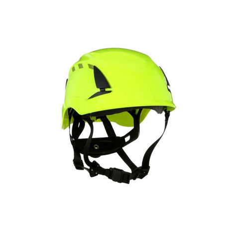 3M X5014V-ANSI SecureFit Safety Helmet, Vented, High Visibility Green, 6-Point Suspension (7100175585) (10 Pack) - 4