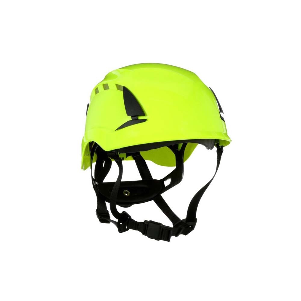 3M X5014V-ANSI SecureFit Safety Helmet, Vented, High Visibility Green, 6-Point Suspension (7100175585)  - (10Pack) - 4