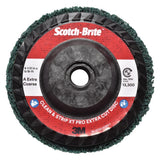 3M XC-DC Scotch-Brite Clean and Strip XT Pro Extra Cut Disc, Aluminum Oxide Extra Coarse, Green, 4-1/2 in x 5/8 in-11, Type 27 (7100176126)  - (10 Pack)
