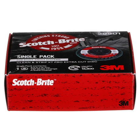 3M XC-DC Scotch-Brite Clean and Strip XT Pro Extra Cut Disc, Aluminum Oxide Extra Coarse, Green, 4-1/2 in x 5/8 in-11, Type 27 (7100176126)  - (10 Pack) - 9
