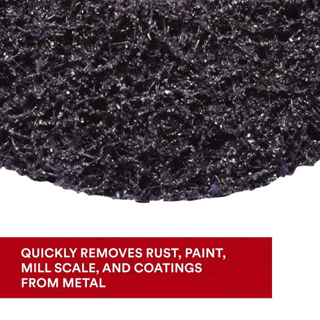 3M XO-DC Scotch-Brite Clean and Strip XT Pro Disc, SiC Extra Coarse, Purple, 4 in x 1/4 in (7100176153) (24 Pack) - 5